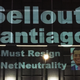 Activists project messages about Assemblyman Miguel Santiago on the AT&T building in Oakland, June 20, 2018